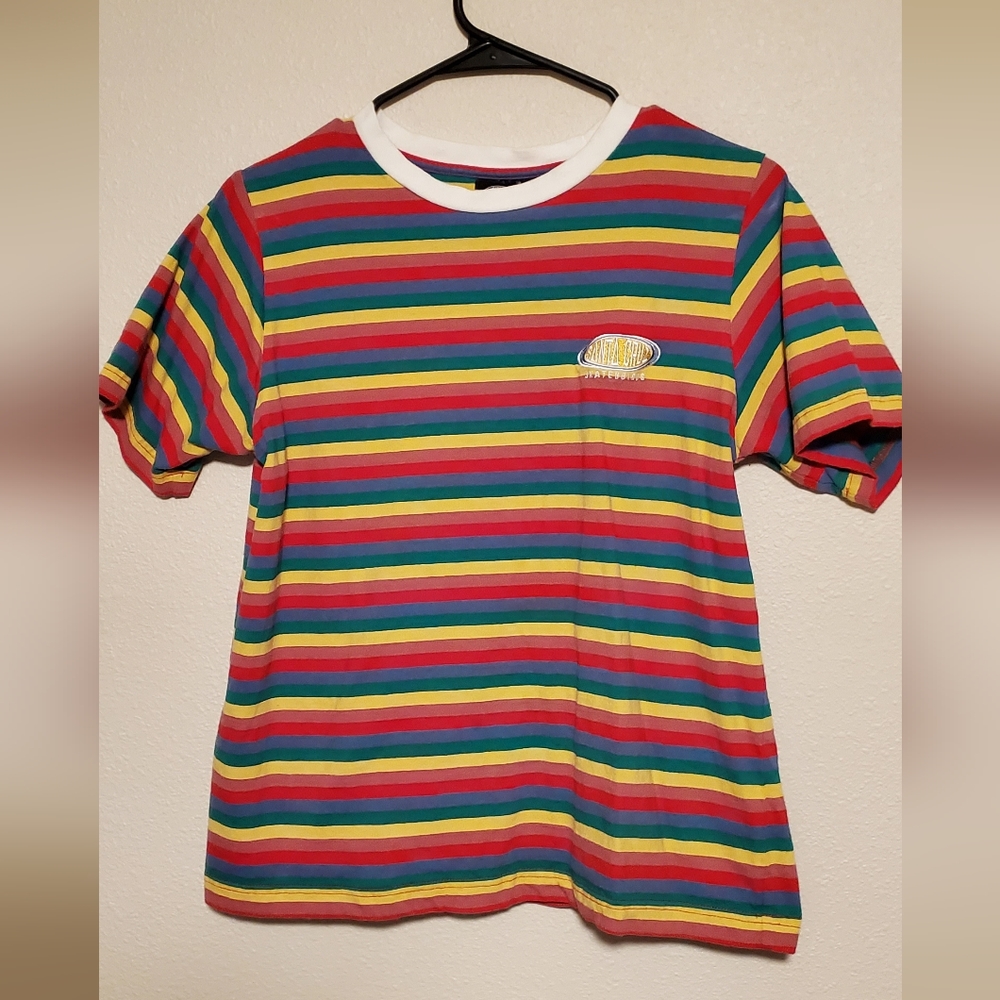 Santa Cruz Stripped Colorful T-shirt